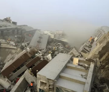Desesperación por sismo mortal en el sur de Taiwán Desesperación por sismo mortal en el sur de Taiwán