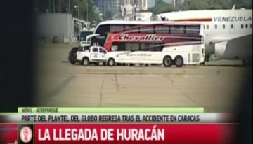 Los jugadores de Huracán volvieron al país en el avión del gobierno venezolano Los jugadores de Huracán volvieron al país en el avión del gobierno venezolano