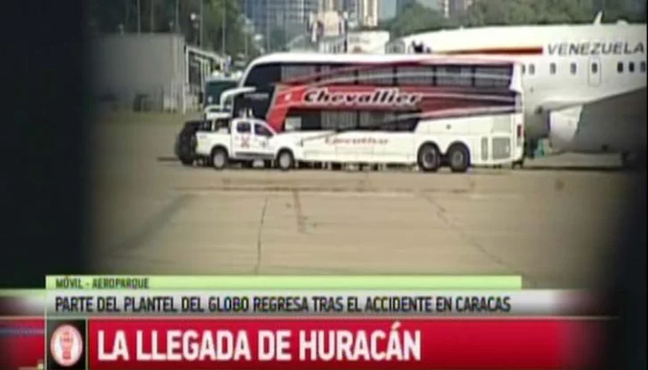 Los jugadores de Huracán volvieron al país en el avión del gobierno venezolano Los jugadores de Huracán volvieron al país en el avión del gobierno venezolano