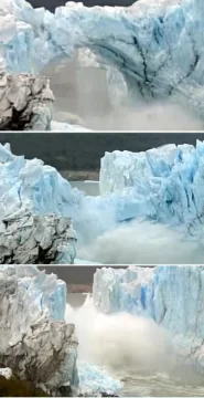 Ruptura blanca en el Glaciar Perito Moreno Ruptura blanca en el Glaciar Perito Moreno