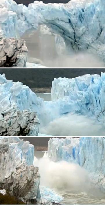Ruptura blanca en el Glaciar Perito Moreno Ruptura blanca en el Glaciar Perito Moreno