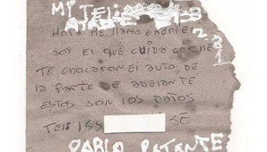 Un “trapito” vio cómo le chocaban el auto y dejó los datos del culpable Un “trapito” vio cómo le chocaban el auto y dejó los datos del culpable