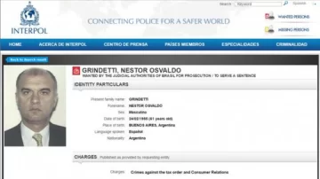 Un intendente macrista sale mencionado en una lista de buscados de Interpol Un intendente macrista sale mencionado en una lista de buscados de Interpol