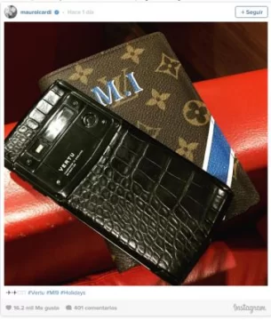 Icardi se compró el celular más caro del mundo Icardi se compró el celular más caro del mundo