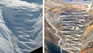 Imagen impactante de ‘Los Caracoles’ tras las fuertes nevadas en la alta montaña Imagen impactante de ‘Los Caracoles’ tras las fuertes nevadas en la alta montaña