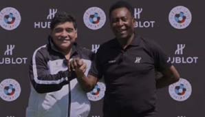 Maradona y Pelé, juntos en París Maradona y Pelé, juntos en París