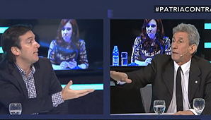 Fuerte cruce entre Cáceres y quien fuera el dos de López Fuerte cruce entre Cáceres y quien fuera el dos de López