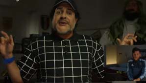 Otra de Bossi: Diego despertó a ‘Lio’ en la previa de la final Otra de Bossi: Diego despertó a ‘Lio’ en la previa de la final