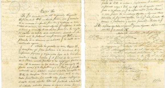 Sale a la luz una carta de la viuda de Laprida con un pedido de ayuda Sale a la luz una carta de la viuda de Laprida con un pedido de ayuda