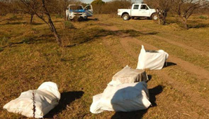 Una avioneta arrojó 400 kilos de marihuana a un campo Una avioneta arrojó 400 kilos de marihuana a un campo