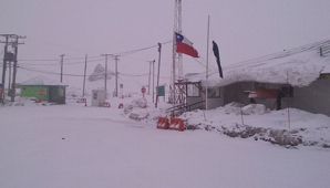 Mirá el temporal que azota el paso Cristo Redentor Mirá el temporal que azota el paso Cristo Redentor