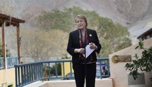 En Coquimbo, Bachelet respaldó la obra del Túnel En Coquimbo, Bachelet respaldó la obra del Túnel