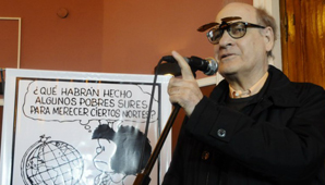 Quino, “indignado” con una bodega sanjuanina Quino, “indignado” con una bodega sanjuanina