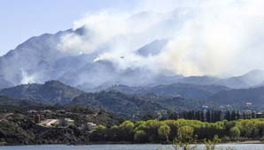San Luis: por el fuego evacuan a los habitantes de un pueblo San Luis: por el fuego evacuan a los habitantes de un pueblo
