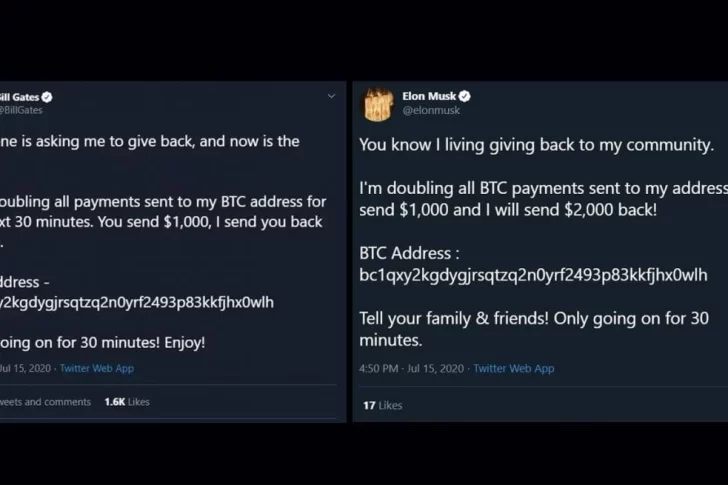Las cuentas de Bill Gates, Barack Obama y Elon Musk, el blanco de los hackeos en Twitter