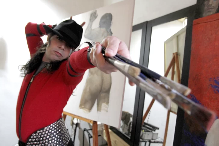 Michael Jackson agarró el pincel