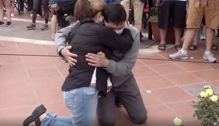 Los papás de Fernando, en el lugar