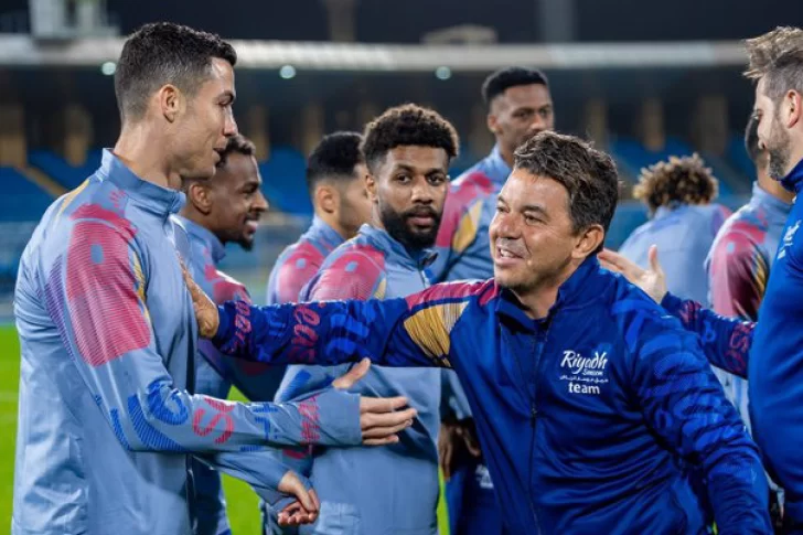 Gallardo y Cristiano, juntos