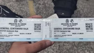 Incautaron entradas para Argentina-Panamá destinadas a la reventa Incautaron entradas para Argentina-Panamá destinadas a la reventa