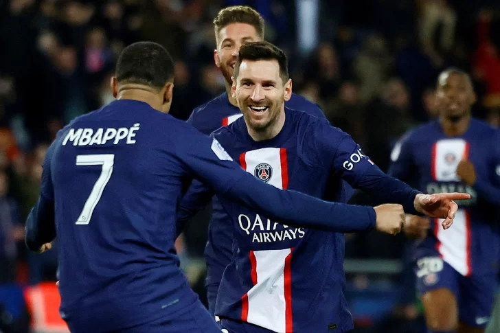 Gol de Messi y récord de Mbappé