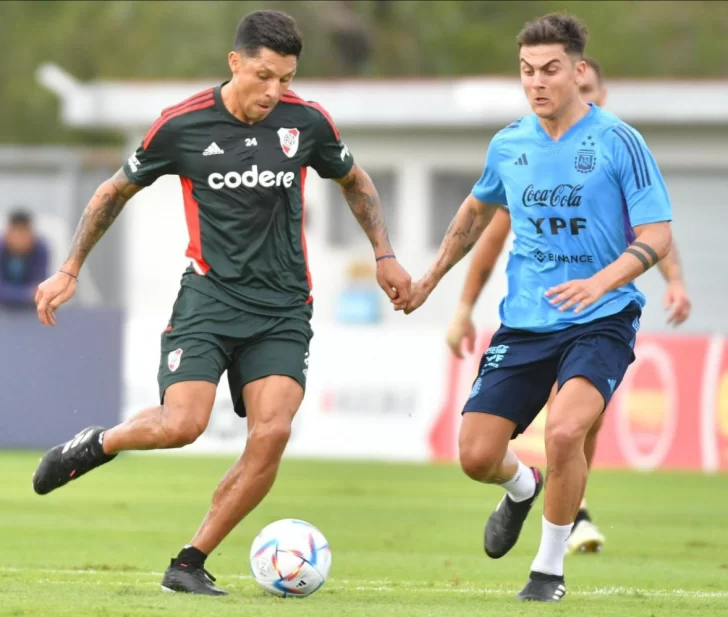 Ensayo con goleada a River Ensayo con goleada a River