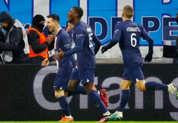 Messi guió al PSG a la goleada ante el Marsella
