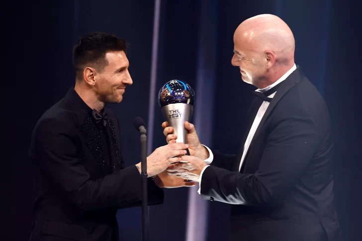 Messi se llevó el premio The Best como el mejor futbolista de 2022