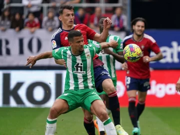 Betis no pudo con Osasuna pese al aporte de Rodríguez