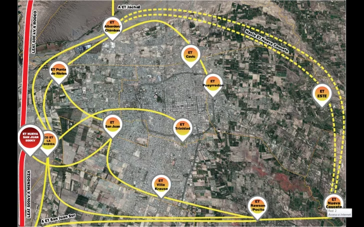 San Juan logra anillo energético sobre su principal oasis agrícola San Juan logra anillo energético sobre su principal oasis agrícola