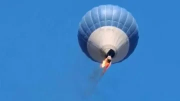 Se incendió en el aire un globo aerostático y murieron los padres de una menor Se incendió en el aire un globo aerostático y murieron los padres de una menor