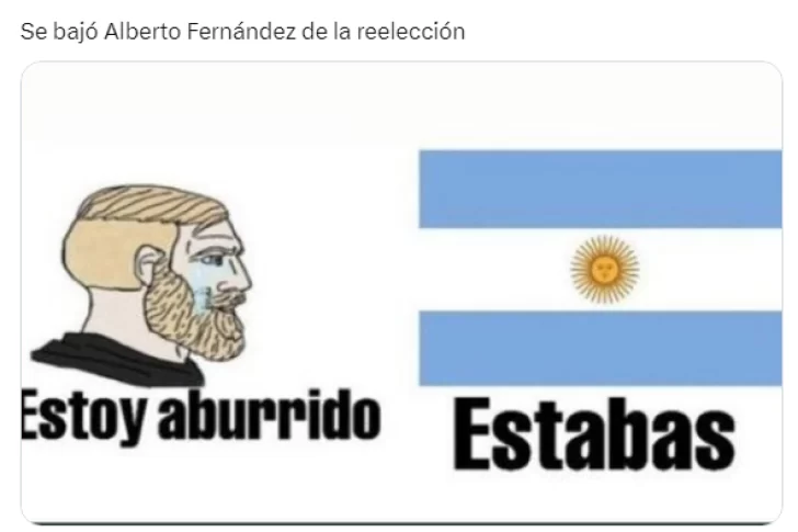Alberto Fernández se bajó de la reelección y los memes no tardaron en aparecer