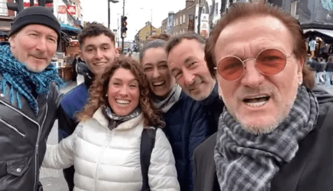 Una familia argentina se cruzó con “los miembros de U2” y vivió un gracioso momento Una familia argentina se cruzó con “los miembros de U2” y vivió un gracioso momento