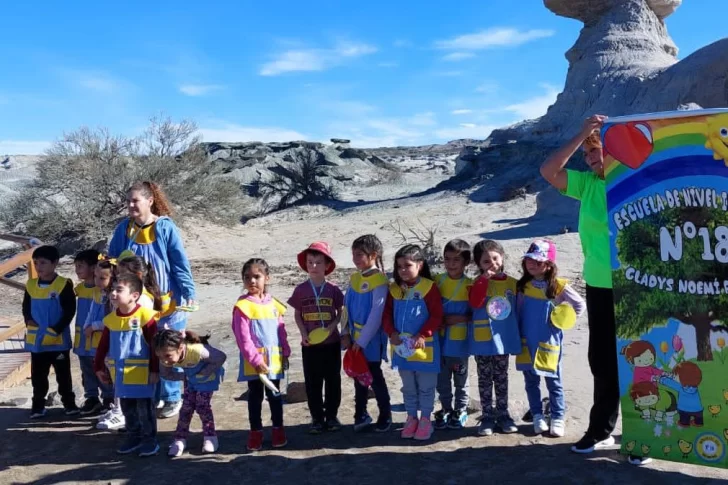 Alumnos de nivel Inicial en Ischigualasto