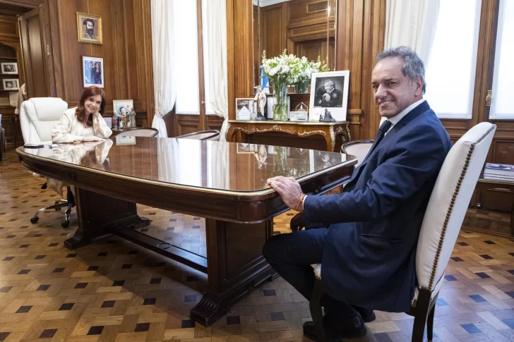 Cristina recibió por unos 30 minutos a Scioli en su despacho