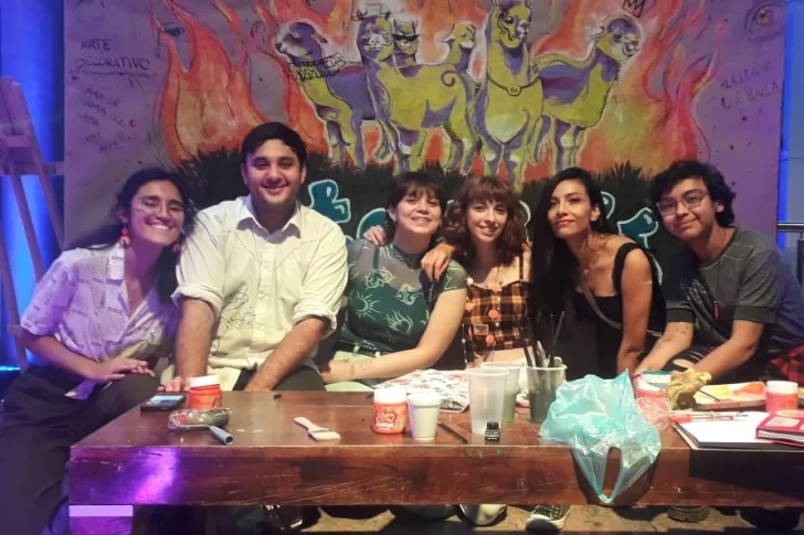 Llamarada artística para celebrar