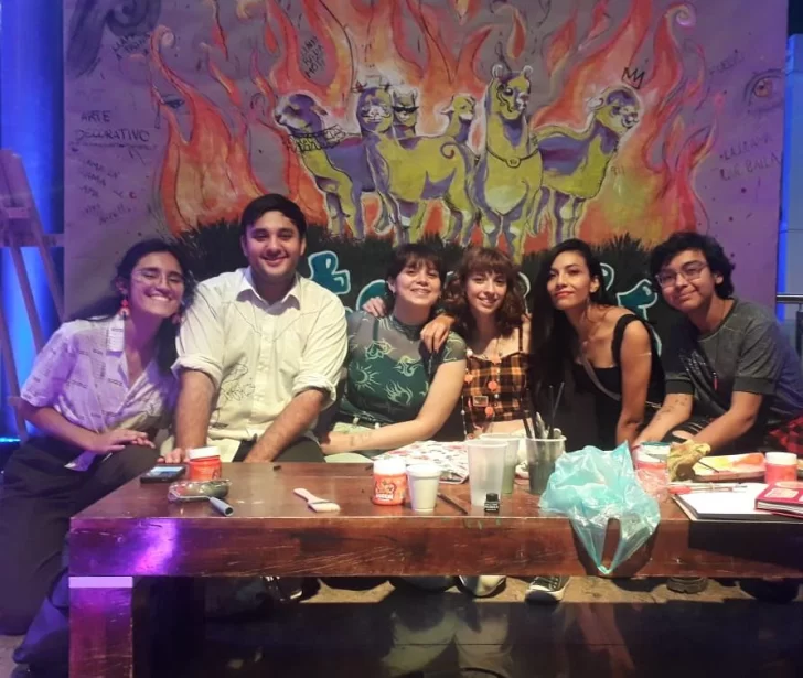 Llamarada artística para celebrar