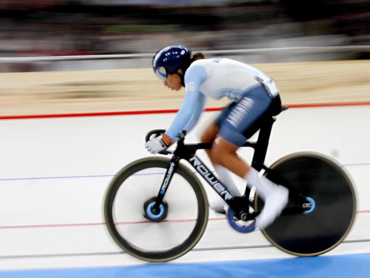 Maribel Aguirre tuvo chances hasta la última vuelta de llevarse una medalla en Omnium