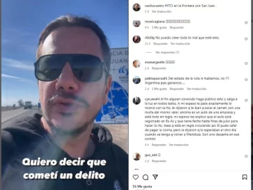 Un mendocino afirmó que sobornó a un policía sanjuanino y la confesión se hizo viral Un mendocino afirmó que sobornó a un policía sanjuanino y la confesión se hizo viral