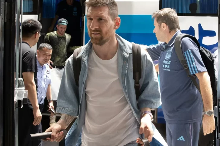 Messi ya está en Beijing para los amistosos del seleccionado argentino campeón del mundo