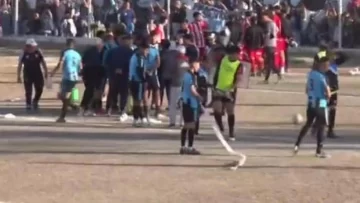 Otra vez violencia: golpearon a un jugador de Rivadavia y el juego se suspendió Otra vez violencia: golpearon a un jugador de Rivadavia y el juego se suspendió
