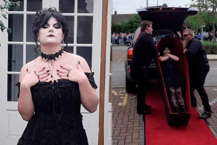 Se recibió, fue a la graduación en ataúd y se hizo viral