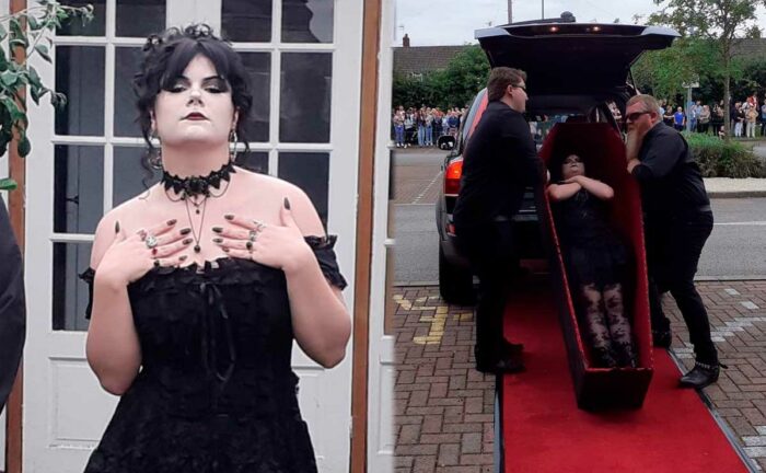 Se recibió, fue a la graduación en ataúd y se hizo viral