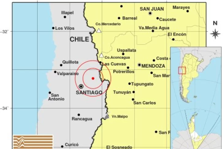 Fuerte sismo en Chile generó inquietud entre los sanjuaninos por un “alerta” de Google