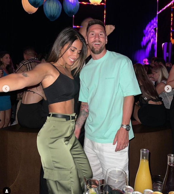 El festejo nocturno de Messi y Antonela Roccuzzo junto a David Beckham en Miami El festejo nocturno de Messi y Antonela Roccuzzo junto a David Beckham en Miami