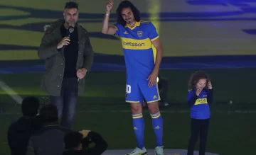 Cavani entró en la vida de Boca: “Es una responsabilidad grande”