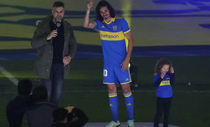 Cavani entró en la vida de Boca: “Es una responsabilidad grande”