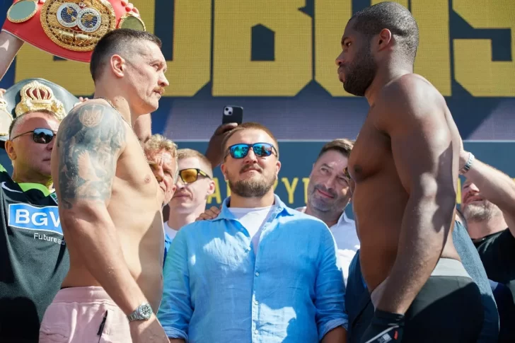 Usyk expone el cetro pesado ante Dubois
