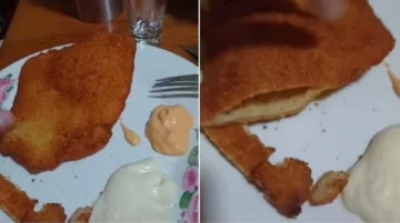 Preparó milanesas al horno, pero cuando las estaba por comer se llevó una desagradable sorpresa Preparó milanesas al horno, pero cuando las estaba por comer se llevó una desagradable sorpresa