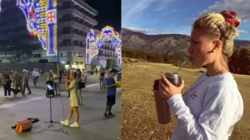 Una argentina cantó cumbia en las calles de Italia y la reacción de la gente causó furor Una argentina cantó cumbia en las calles de Italia y la reacción de la gente causó furor