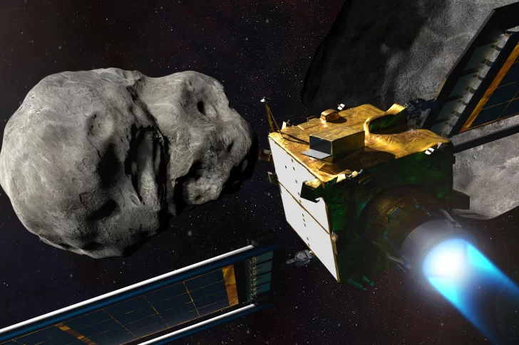 Nave kamikaze logra desviar un asteroide